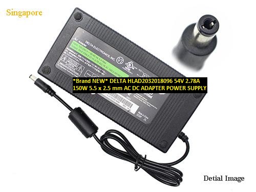 *Brand NEW*54V 2.78A DELTA HLAD2032018096 150W 5.5 x 2.5 mm AC DC ADAPTER POWER SUPPLY - Click Image to Close